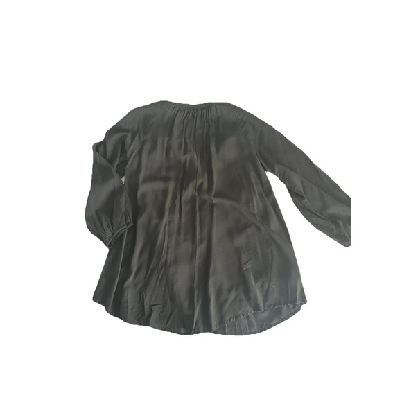 Andree By Unit Women's S Black Floral Embroidered Boho Tunic Top - Picture 3 of 9